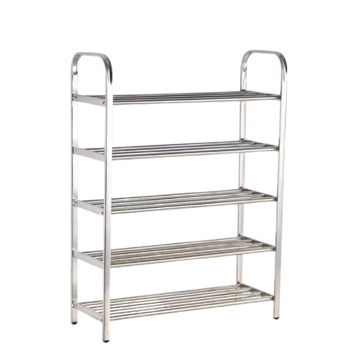 Stainless Steel Shoe Rack- 5 Tier (30 X 9 Inch)