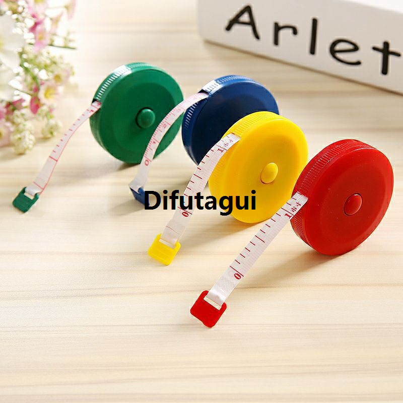 Difutagui Mini small tape measure tape tailor ruler measuring clothes ruler meter height soft ruler Telescopic High Quality 尺寸 Mini Retractable Measuring Tape Ruler Soft Tape Auto Stretching Tape Measure Pita Ukur 迷你卷尺三围量尺