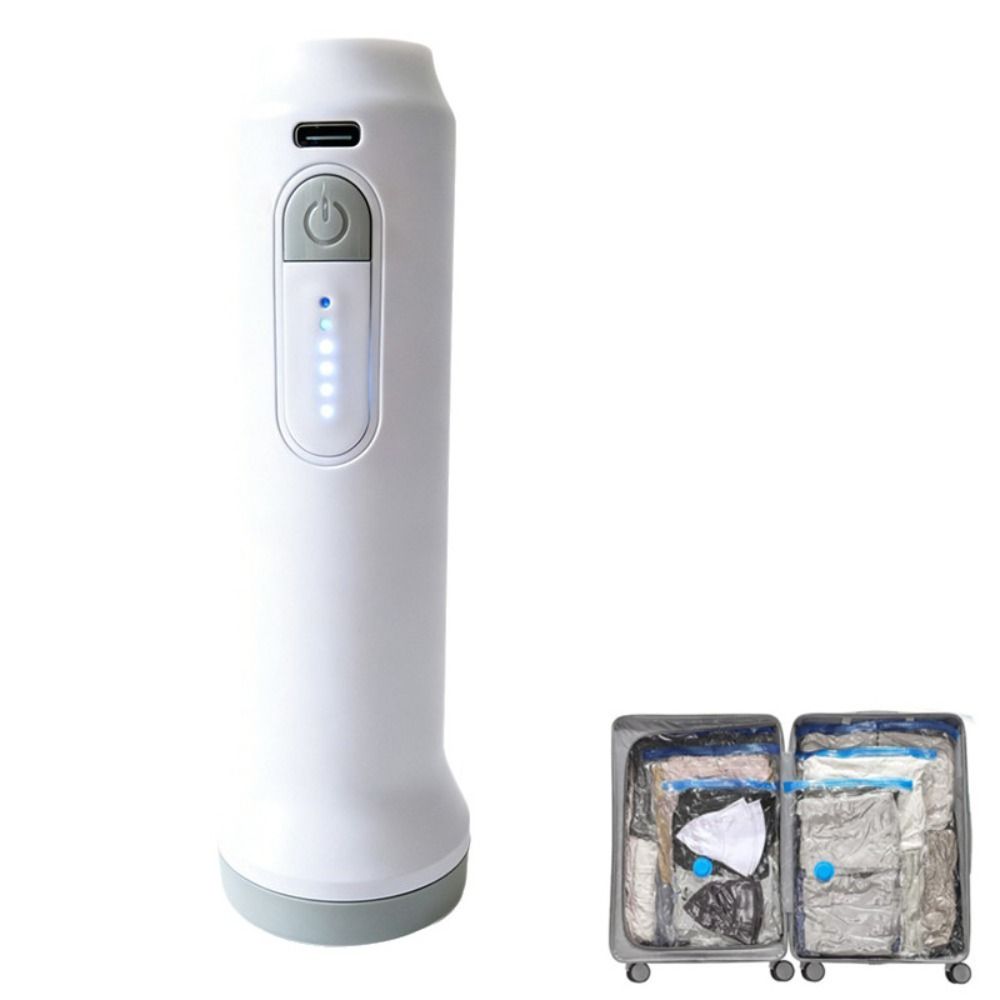 New Rechargeable Electric Vacuum Pump Low Noise Portable Vacuum Bag Suction Pump Lightweight Mini Clothes Vacuum Sealer Travel