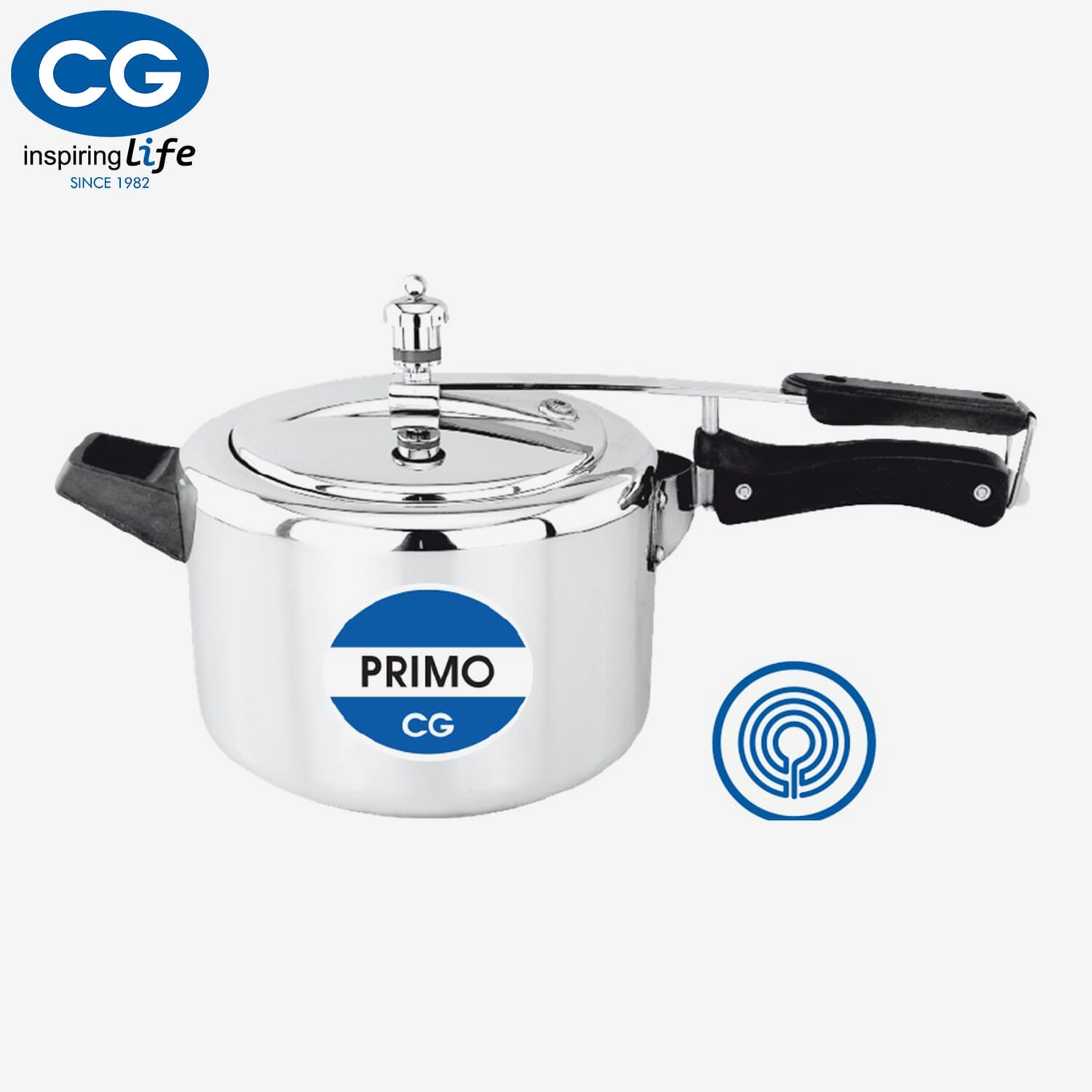 CG Brand 2 Liters Pressure Cooker, Model-CGPC2002NIB, 5 Years Warranty