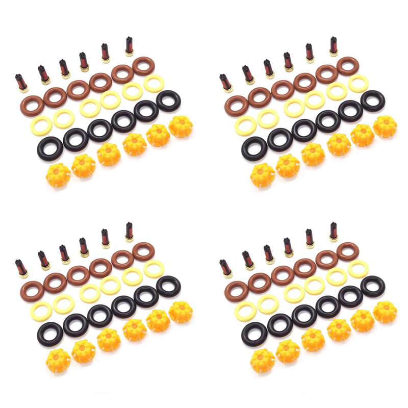 FORIDE 4X Fuel Injector Repair Kit 0280150440 13641703819 for E60 E39 520I 523I Car Replacement AY-RK004