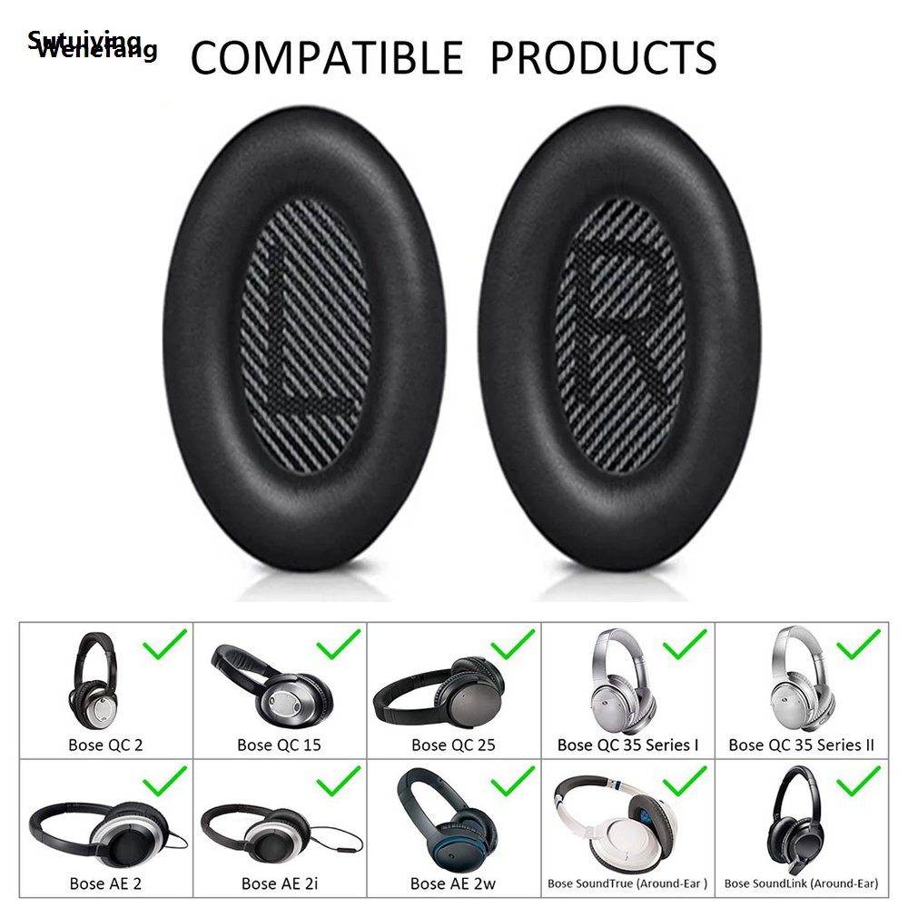 Wenefang Ear Pads for Bose Quietcomfort 35/QC35 ii/QC15/QC25/QC35/QC2/AE2/AE2i 2025 New SoundLink SoundTrue Headphones Cushion earpads Replacement