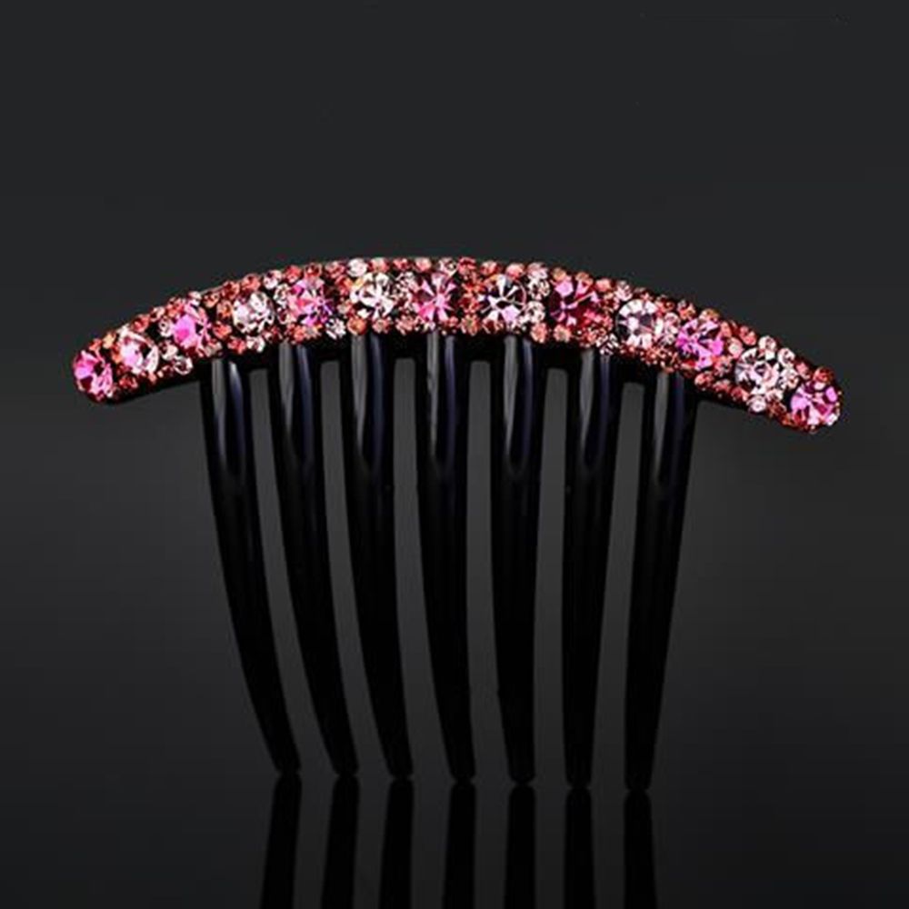 Simple Grace All-match Temperament Colorful Women Hair Accessories Headwear Seven-tooth Comb Hair Comb