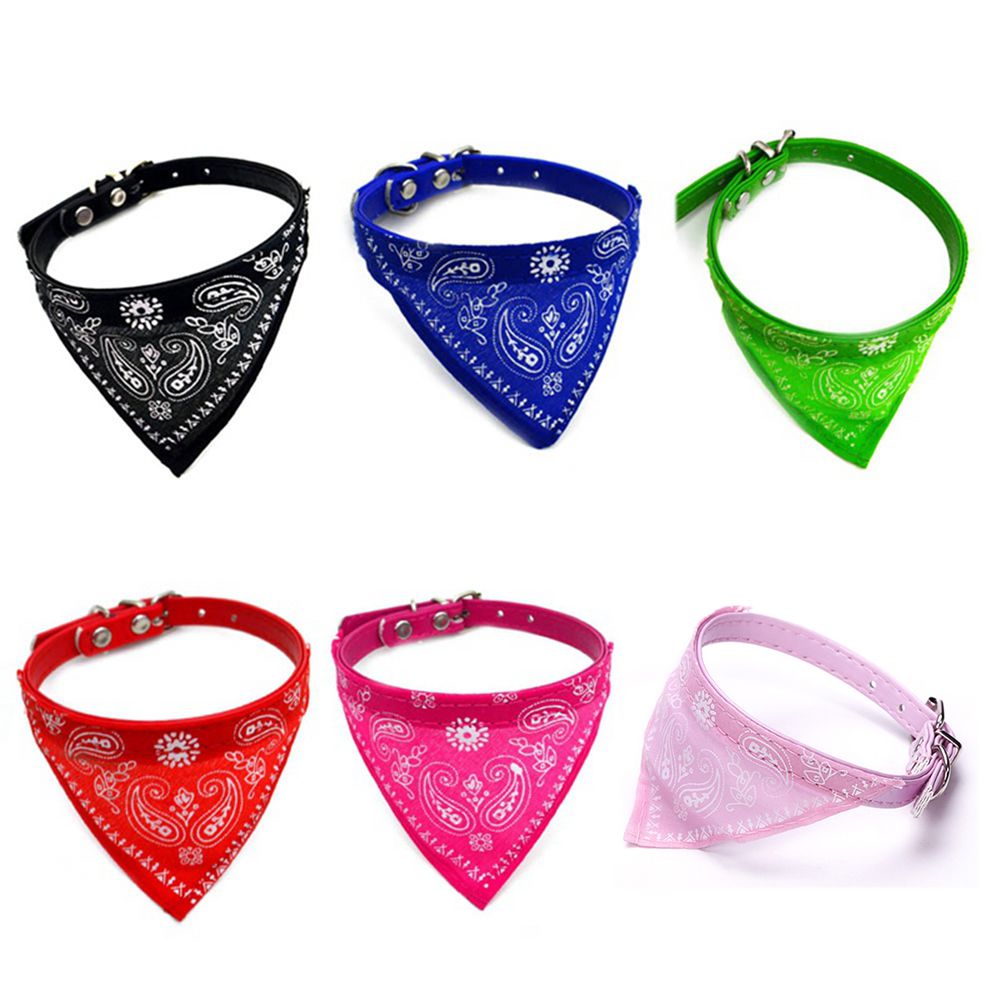 Washable Adjustable for Puppy Kitten Cat Neck Collar Triangle Bandana Neckerchief Pet Supplies Dog Saliva Towel Dog Collars Dog Bandana