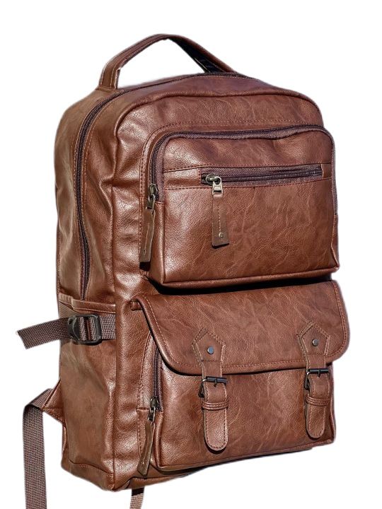 NEW 2025 Leather Bag For Unisex| Backpack Genuine PU Fabrics For College And Office Purposes