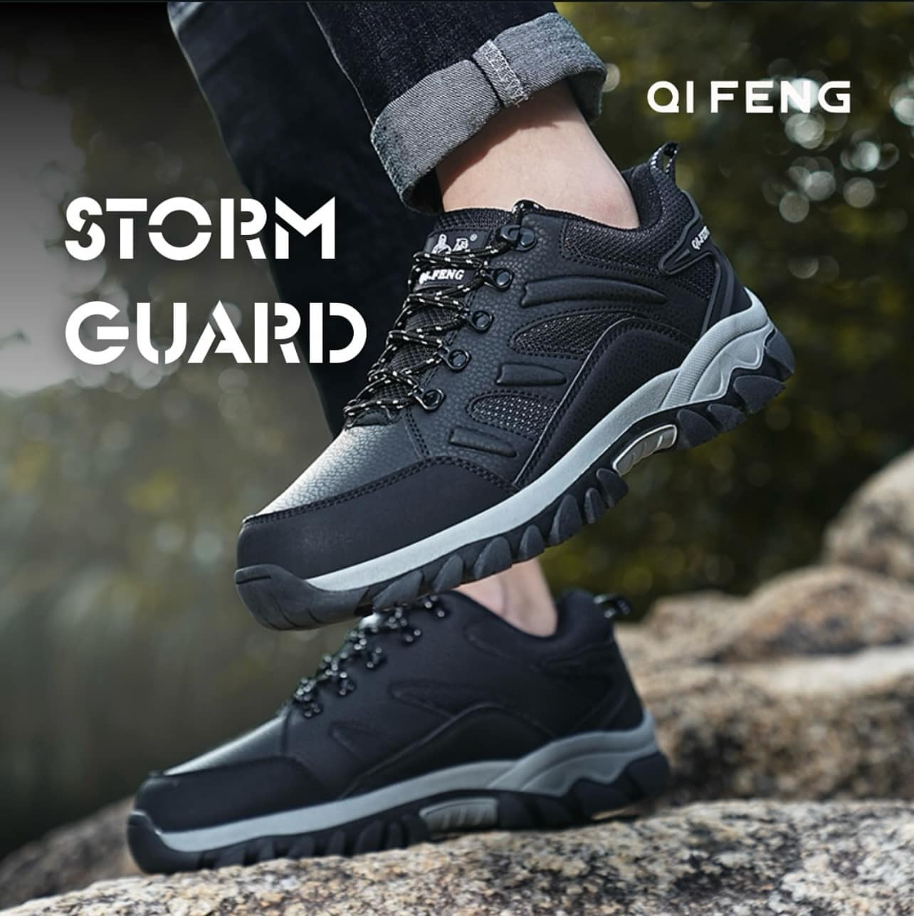 QIFENG Outdoor Spukep Waterproof Hiking Sneakers Non-slip Trekking Climbing Shoes | Snow Boots For Women (Article-12161)