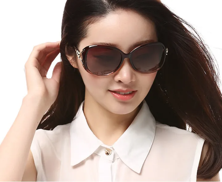 Fox Head Shape Women Fashion Sunglasses Selling Italy Brand Design Polarized Sunglasses For Female