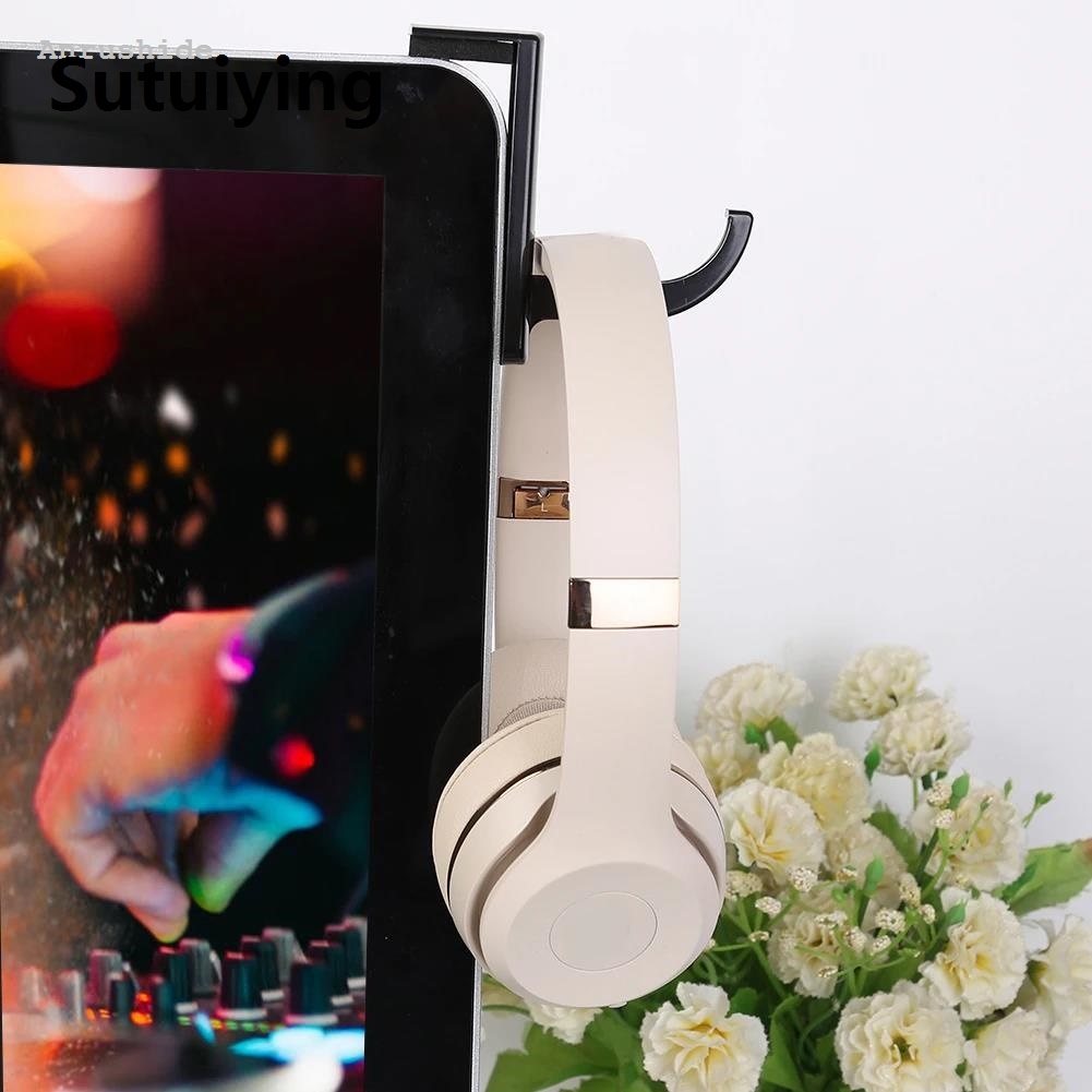 Sutuiying 2025 Anrushide 1/2/3PCS Durable Headphones Stand Holder Punch-free Wall Mounted Fifty percent discount PC Monitor Earphone Stand Rack Universal Headset Hangers Hooks