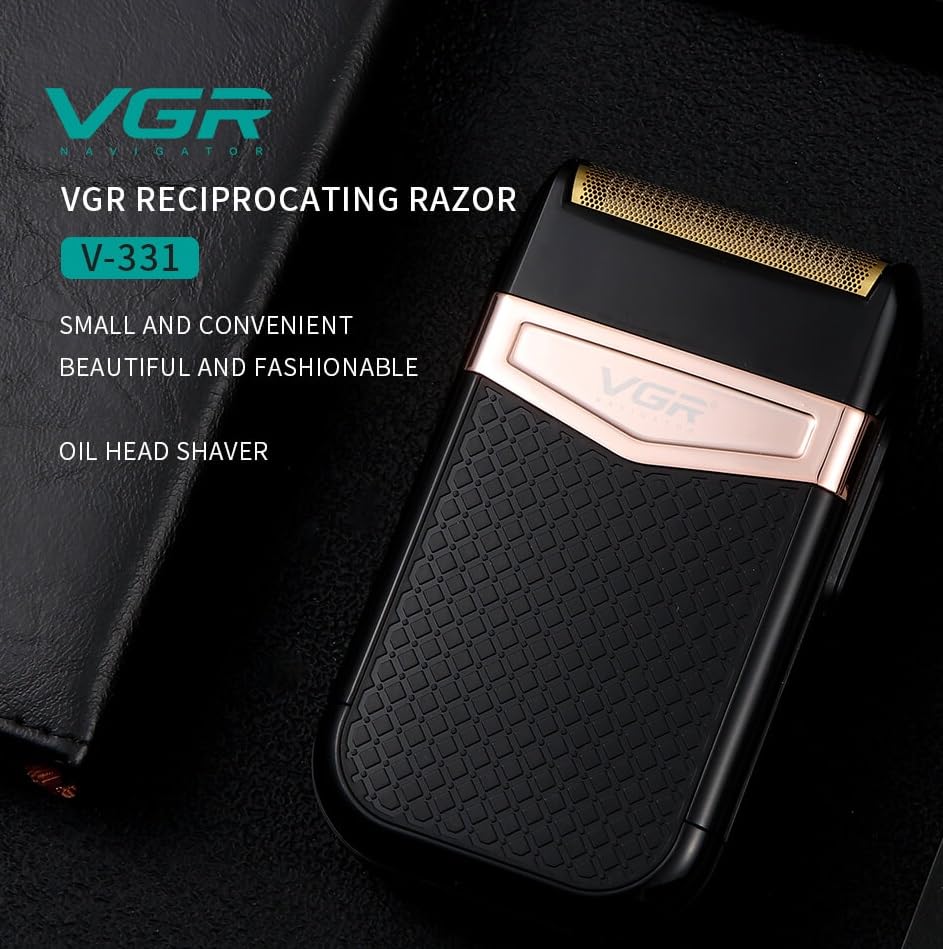 VGR V-331 Ultra Thin 3-Speed Electric Shaver for Men | Rechargeable & Portable