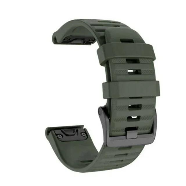 New specials 26 22mm Sport Silicone Watchband Wriststrap For Garmin Fenix 5X 5 Plus 6 6X Pro 7 7X Epix Enduro Mk2i Quick Release Wirstband