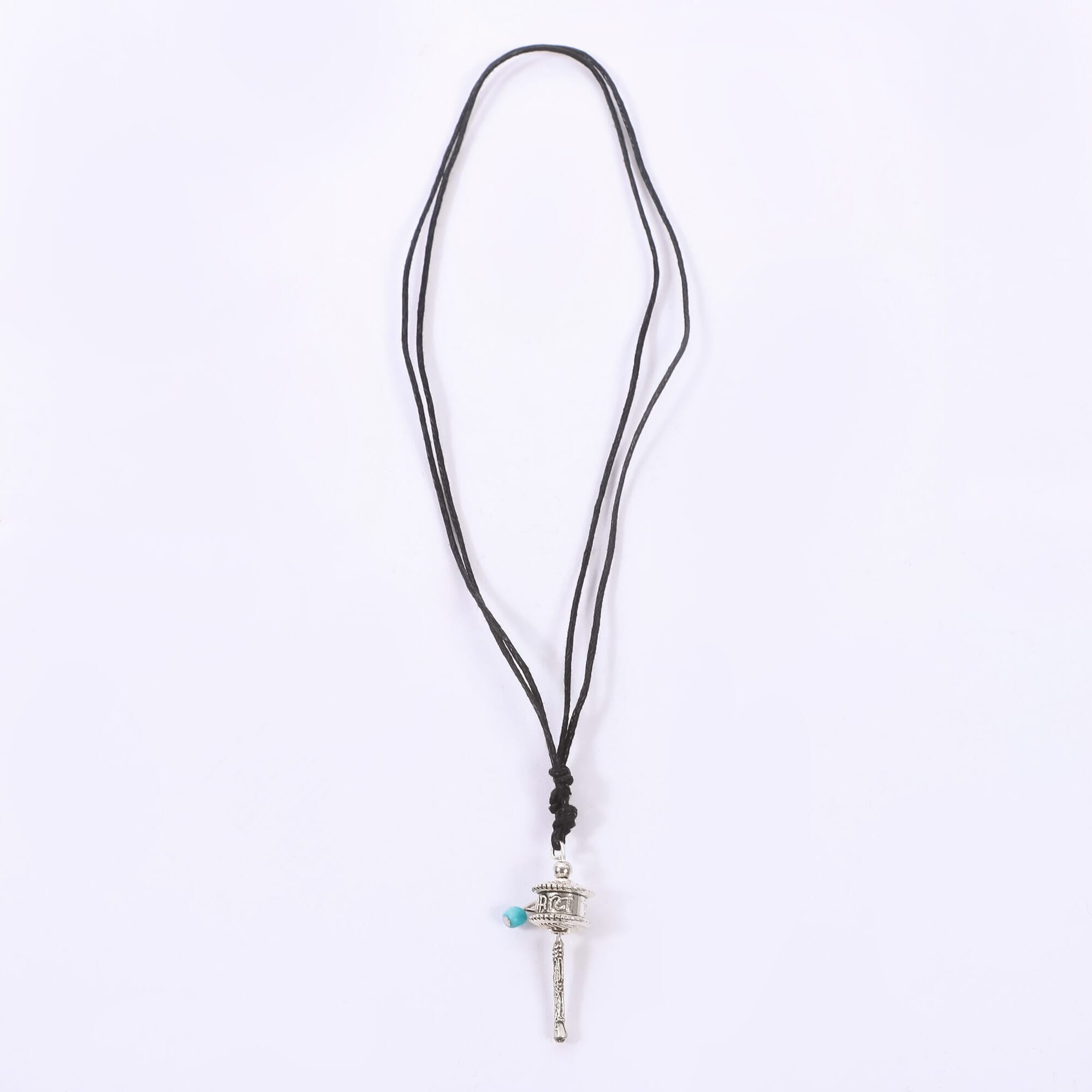 Silver Color Prayer Wheel Design Unisex Locket