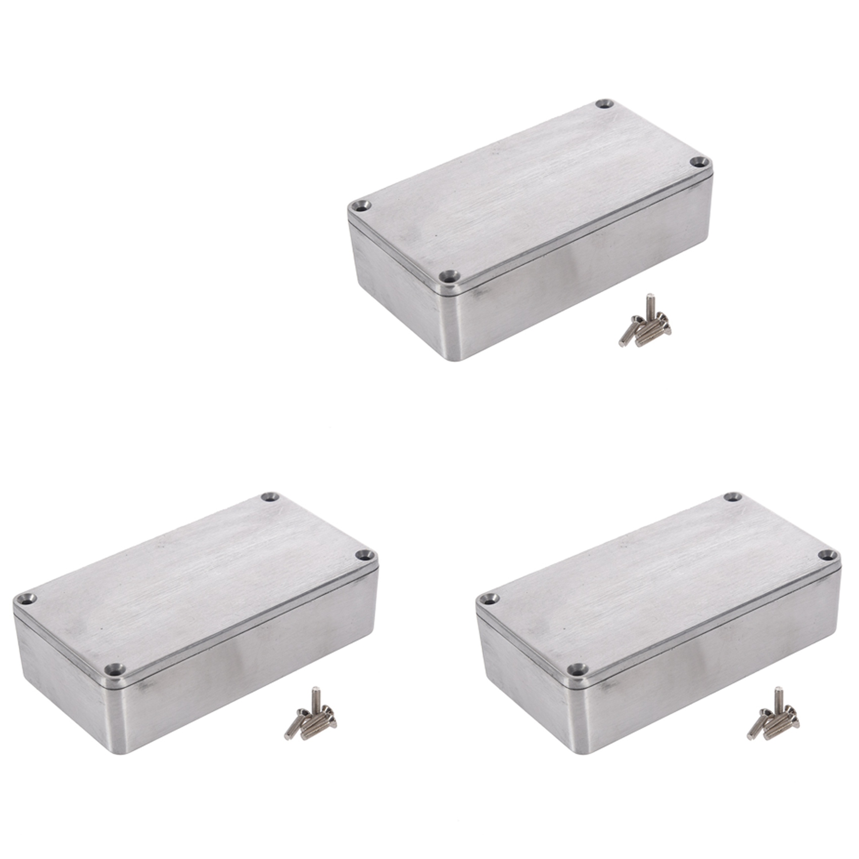 ZOROOM 3X Diecast Aluminium Electronics Project Box Case Enclosure Instrument Waterproof, Standard 1590B 112X60X31mm