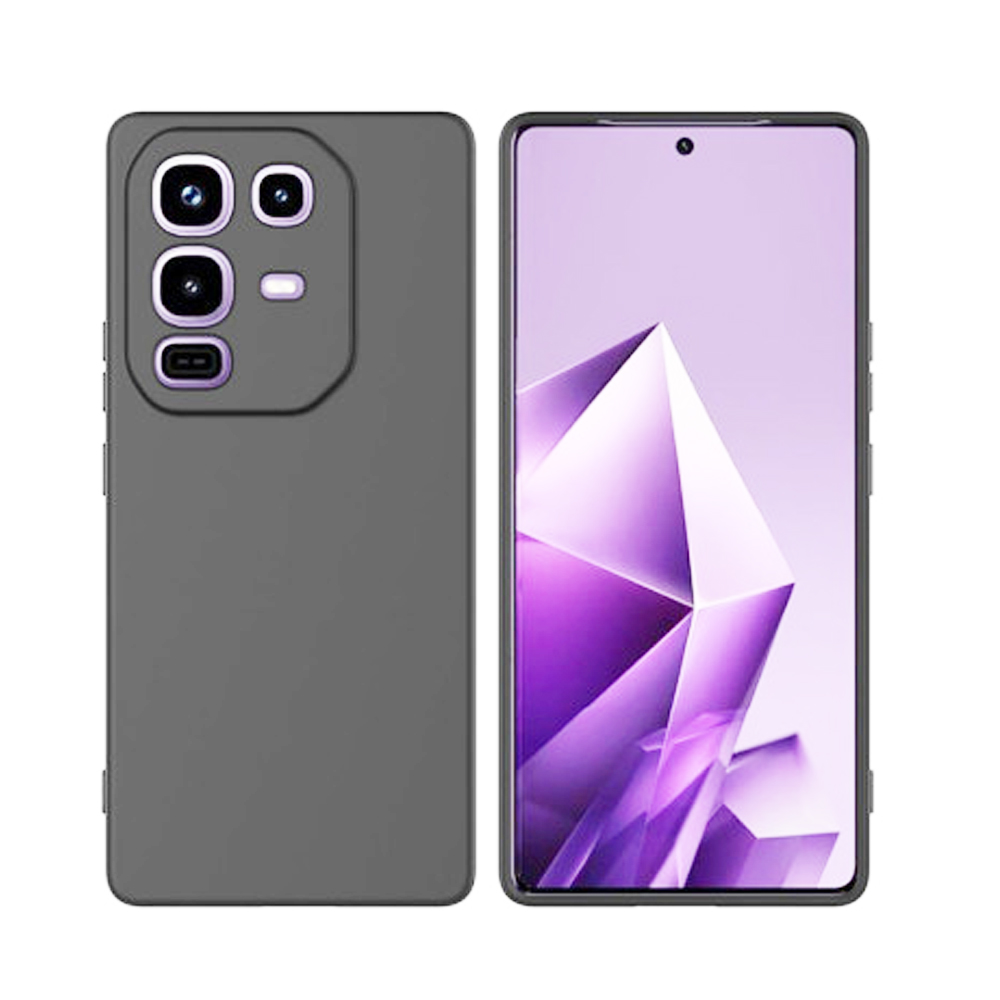 For Infinix Note 50X Case - Silicone Dropproof Full Coverage Phone Case (Black)