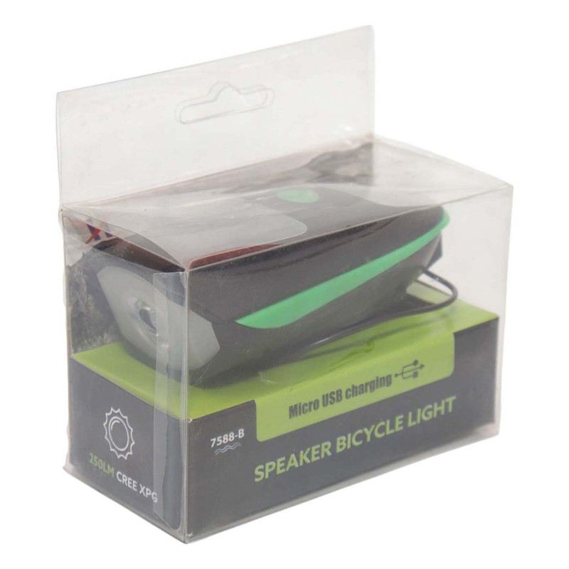 Green/Black Speaker Bicycle Light