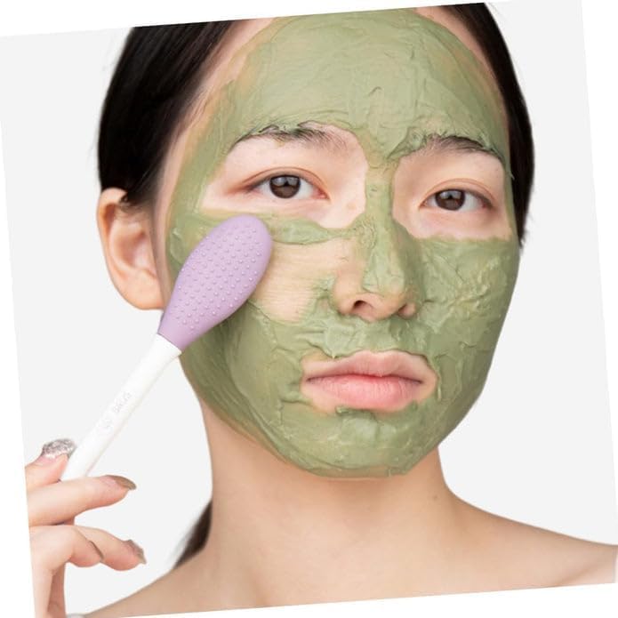 Silicone Face Mask Brush Applicator 2 Style Soft Double-Ended Facial Cleansing Brush | Soft Beauty Brush Makeup Clean Brush Fit Apply Cream, Lotion, SPA | Exfoliating Body Brush (1 PCS)