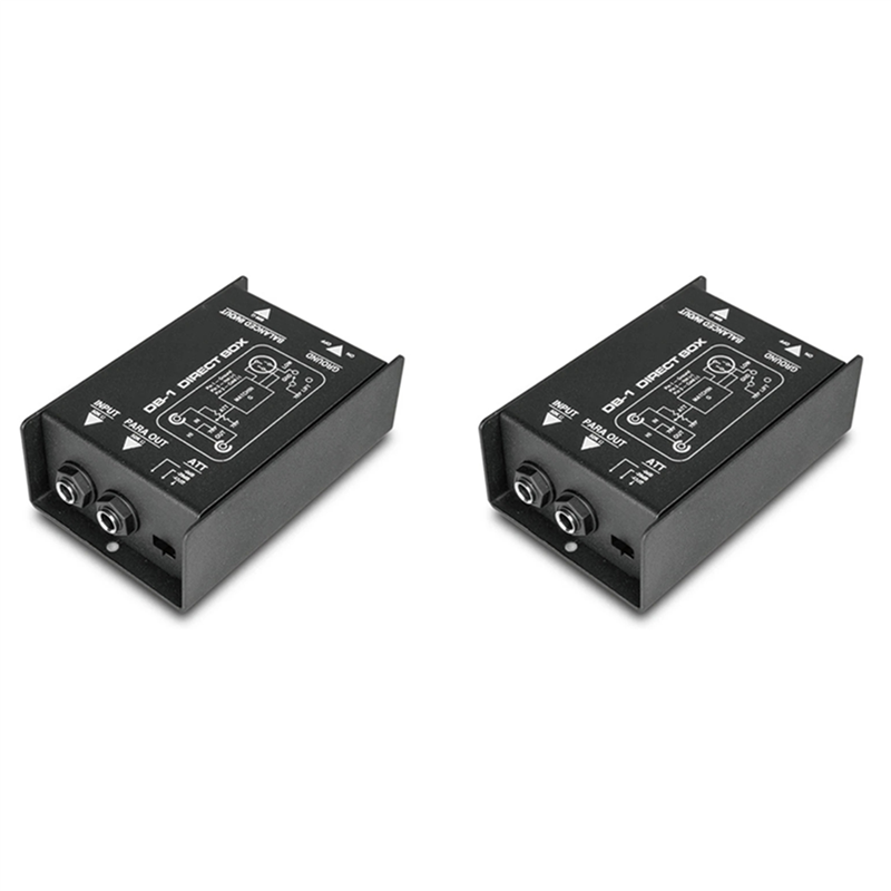 NXFDSIOZ 2X Professional DIRECT BOX Single Channel Passive DI-Box Direct Injection Box Balanced & Unbalance Signal New