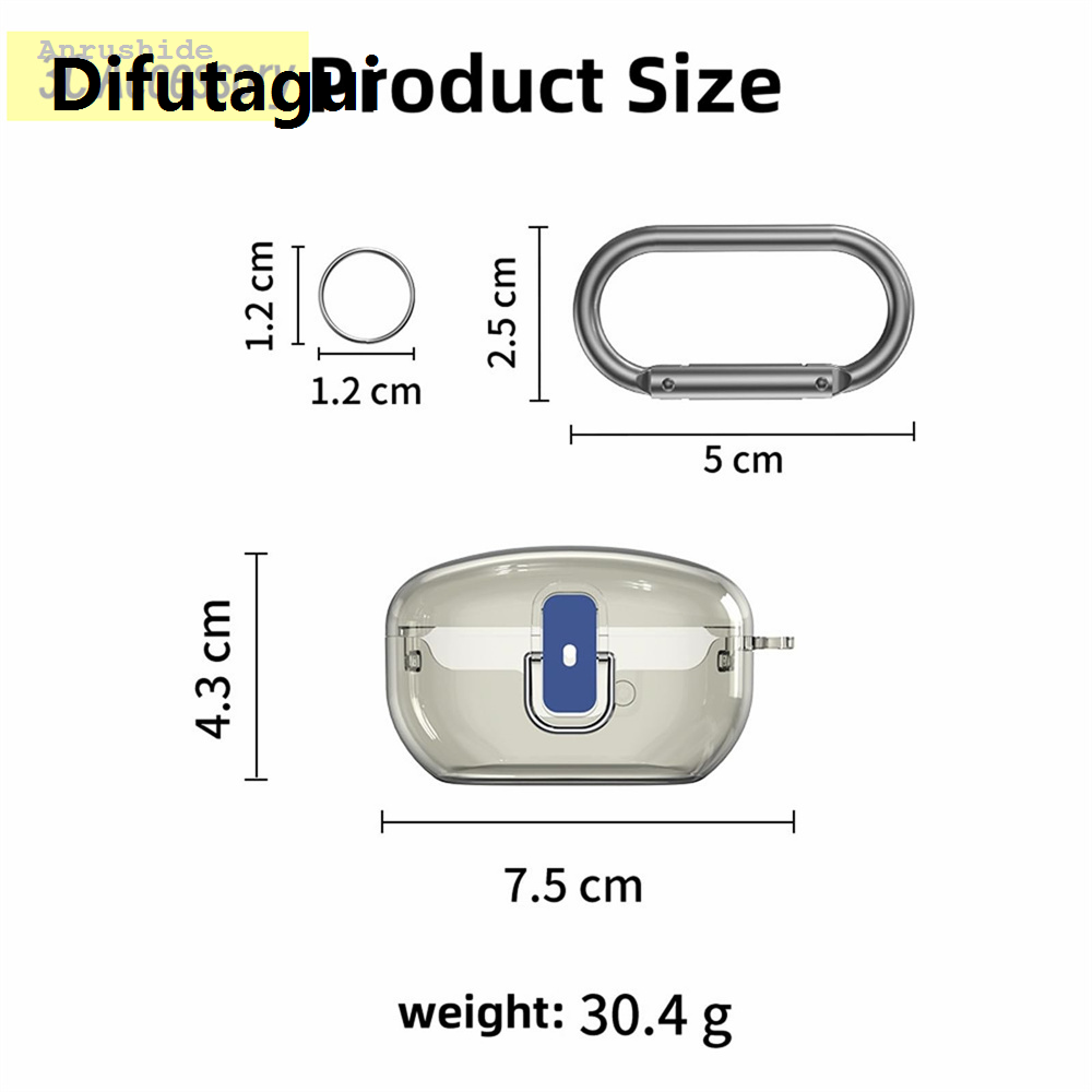 Difutagui High Quality Anrushide ||||2 in 1 case for Sony WF-1000XM5 Protective Case With cleaning Fashion pen Luxury PC Hard Shell for women men for Sony WF-1000XM5 2023