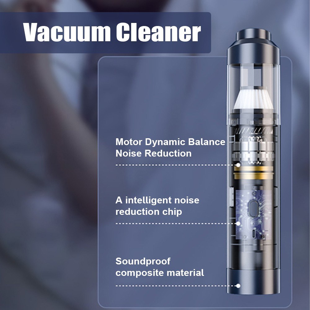 Handheld Cordless Vacuum Cleaner Air Blower 5000PA High Power Dust Buster Multifunctional Imflator Pump Support Inflation/Suction/Blowing/Vacuum for Home Office Car Cleaning