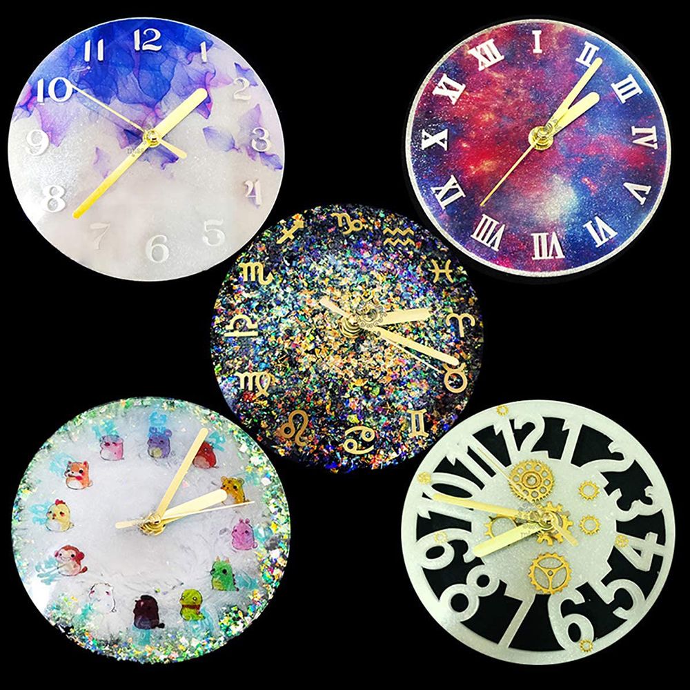 Watch Shaped DIY Epoxy Casting Mold Clock Resin Mould Crystal Glue Silicone Mold
