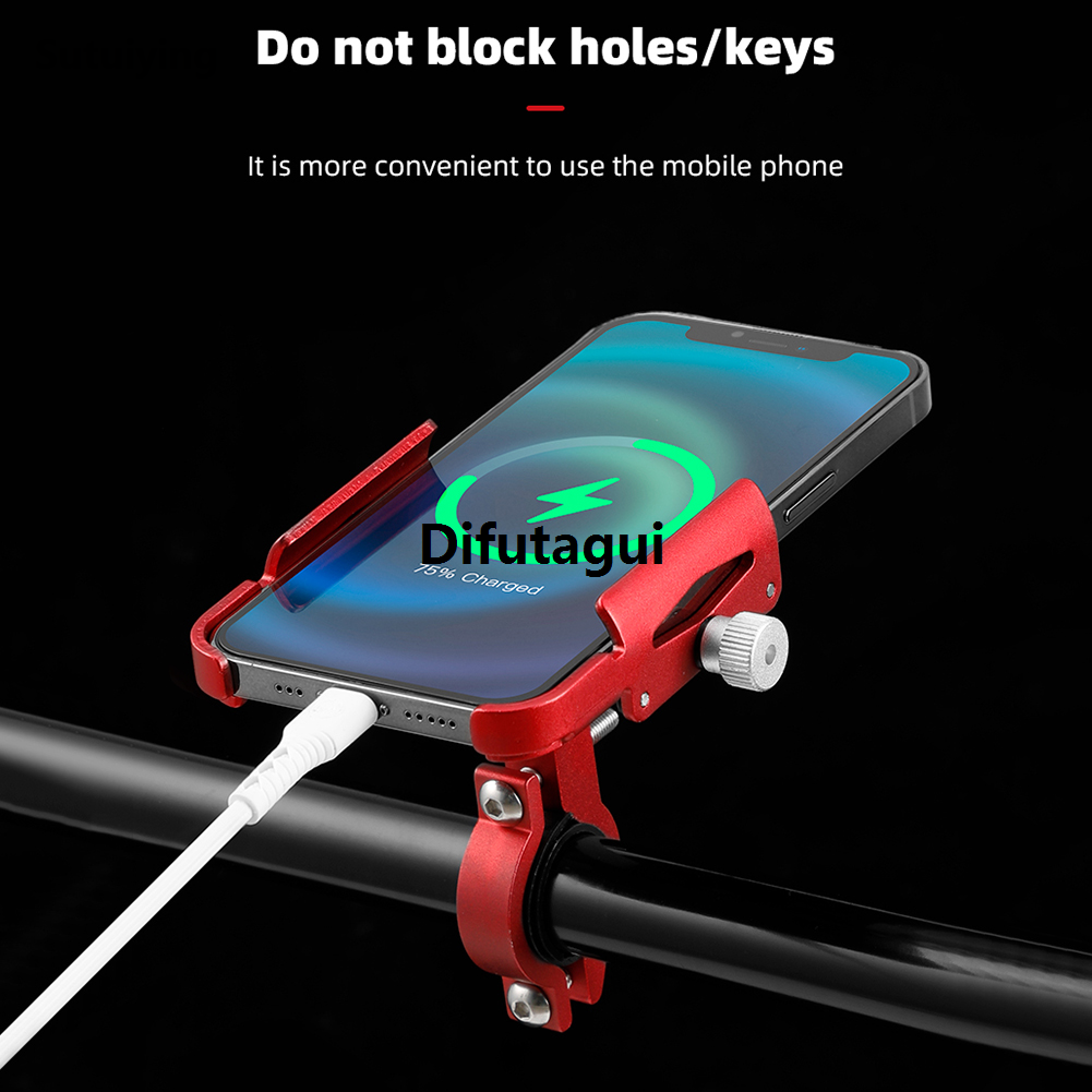 Sutuiying Cell Phone Holder Motorcycle Bicycle Aluminum Alloy Handlebar Original Stand Mount Bicycle Bracket GPS Navigation Mount Bracket