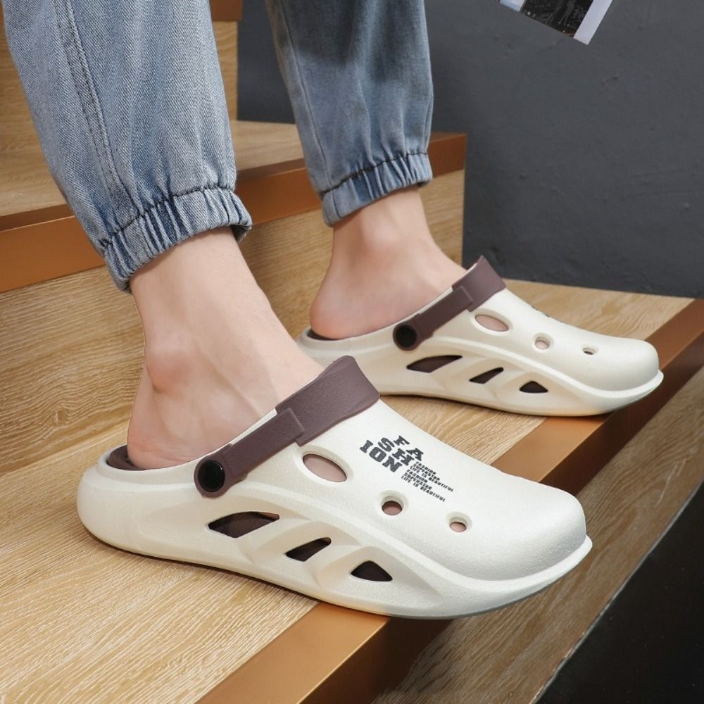 Top Quality Lightweight Walking Shoes Soft Waterproof Beach Sandals Thick Sole Closed Toe Men's Clogs Slippers for Women Men