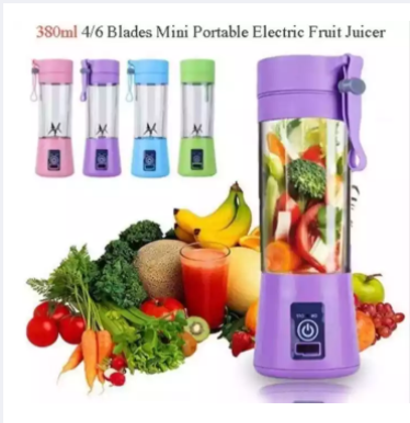 380Ml Mini Portable Electric Fruit Juicer Usb Rechargeable Smoothie Maker Blender Machine Sports Bottle Juicing Cup