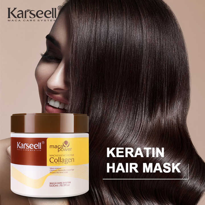 Karseell Collagen Hair Mask + Argan Oil Set | Deep Repair, Moisturizing & Anti-Frizz Treatment | For Dry & Damaged Hair