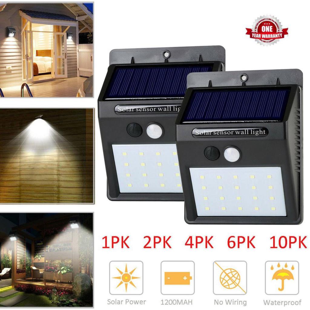 Water Proof Solar Motion Sensor Light For Anti Thief Protection, Outdoor and Indoor Use - Sensor Lights |