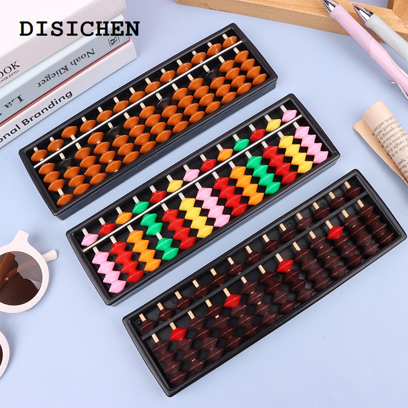 DISICHEN Fifty percent discount Math Learning Tool For Children Portable Chinese 13 Digits Column Abacus Arithmetic Soroban Calculating Counting