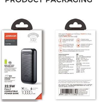 Joyroom D-QP184 22.5W Super Fast Charging Power Bank 10000mAh