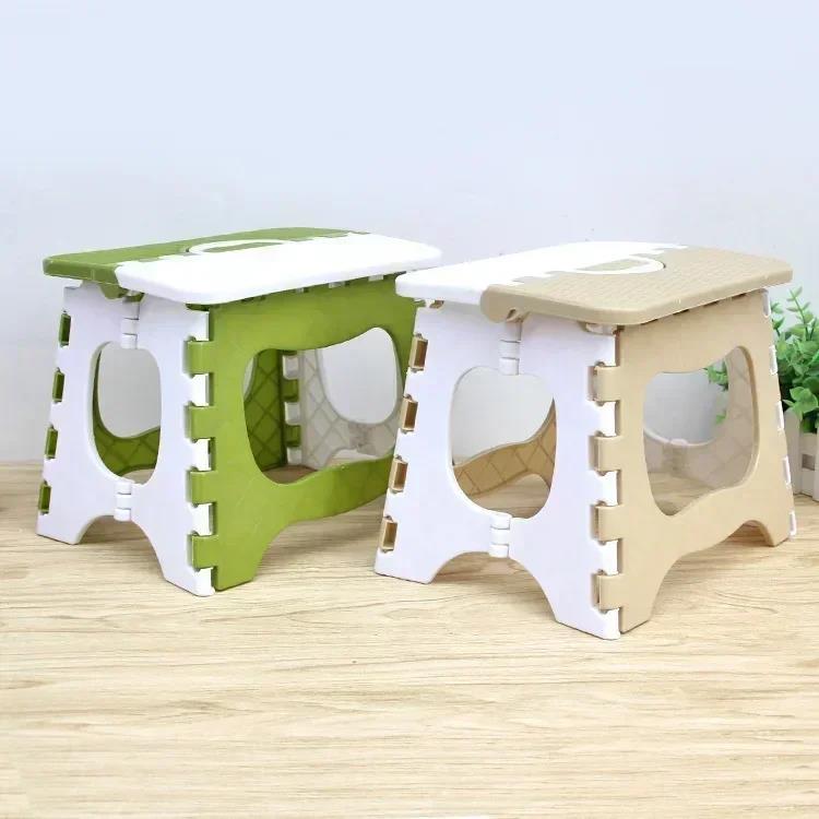 Fifty percent discount 2024 New Plastic Folding Stool Portable Outdoor Small Stool Household Matzah Children Study Small Stool Train Small Bench Gifts