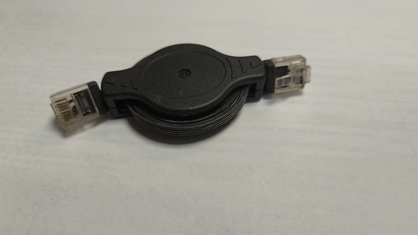 RJ 45 STRETCHABLE WIRE LENGTH 1.2 METER BOTH BLACK COLOUR