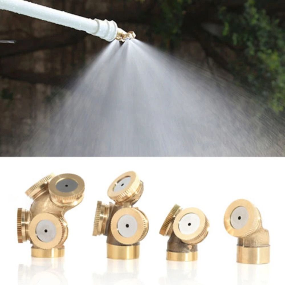 Durable Brass Spray Nozzle Cooling System Water Sprinkler Mist Nozzles Agricultural Irrigation System Multiple Nozzle Head Garden Tools