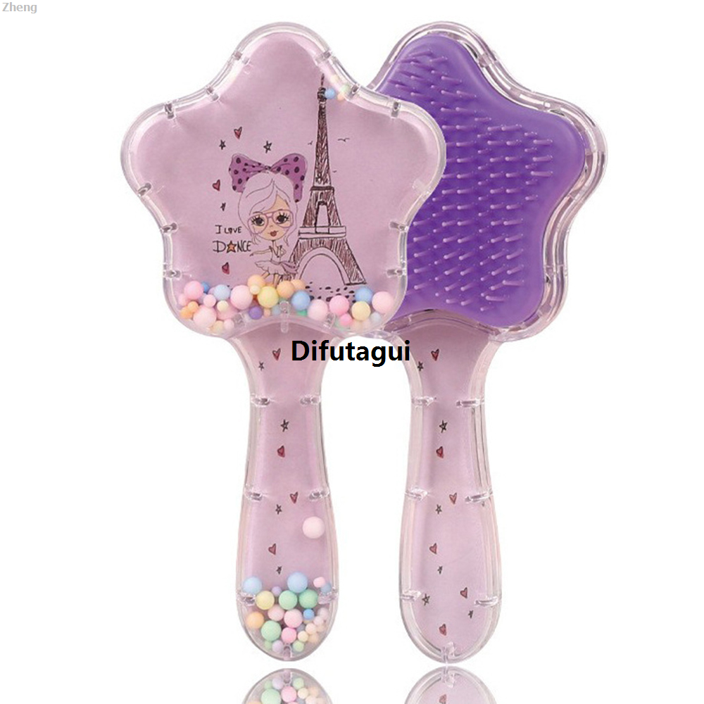 Difutagui Zheng Comb ang airbag electrostatic hair comb, B, student and children's New 2025 New anti-cute wind comb, quicksand air cushion massage comb