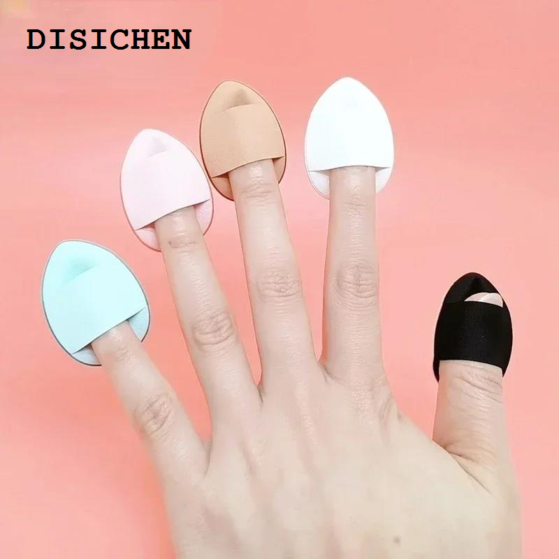 DISICHEN Luxury 3/10pcs Mini Size Professional Cosmetic Cushion Puff Concealer Foundation Detail Puff Finger Puff Set Makeup Sponge Beauty Tool