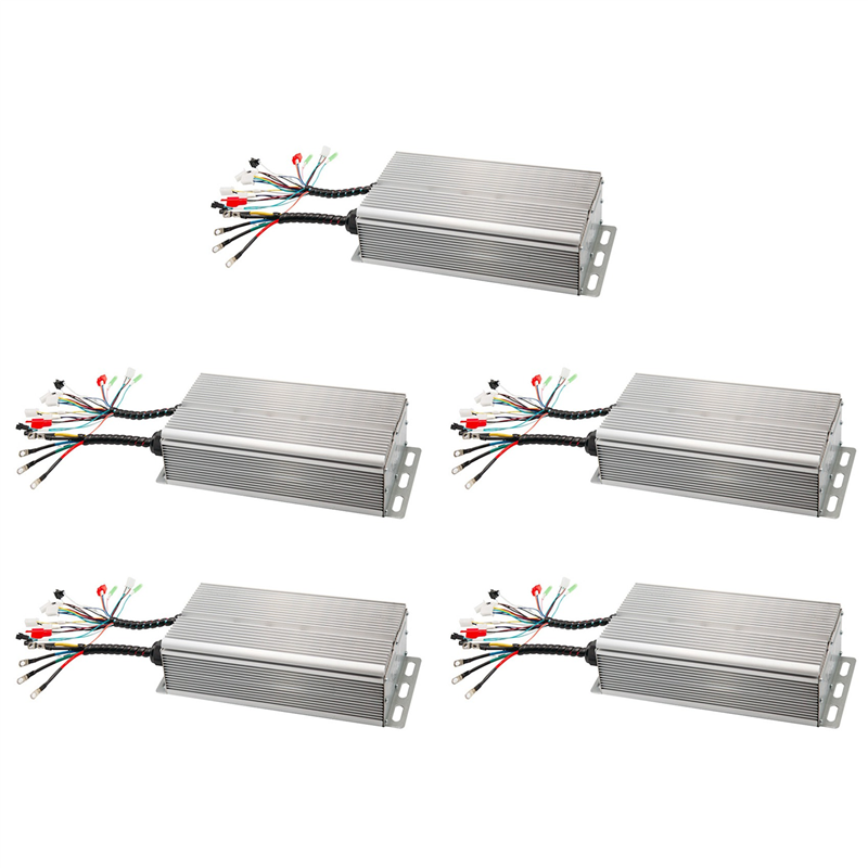 5X 48V-72V 5000W Tricycle FOC Controller, Battery Car, Intelligent Brushless Motor Controller, Electric Car