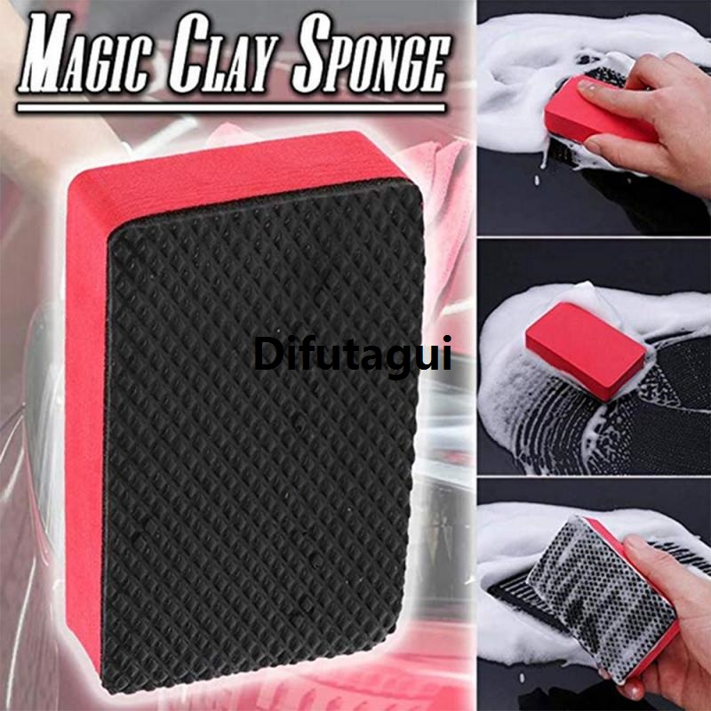 Difutagui 2021 New Car Wash Mud Magic Clay Bar Sponge Block Pad Remove New style Contaminants Before Polisher Wax For Car Care Cleaning