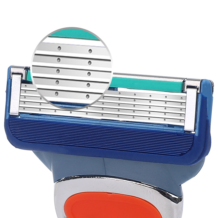 The platform sells hot hand razor five-layer stainless steel blades Ji Fuli razor replacement head directly supplied by the manufacturer
