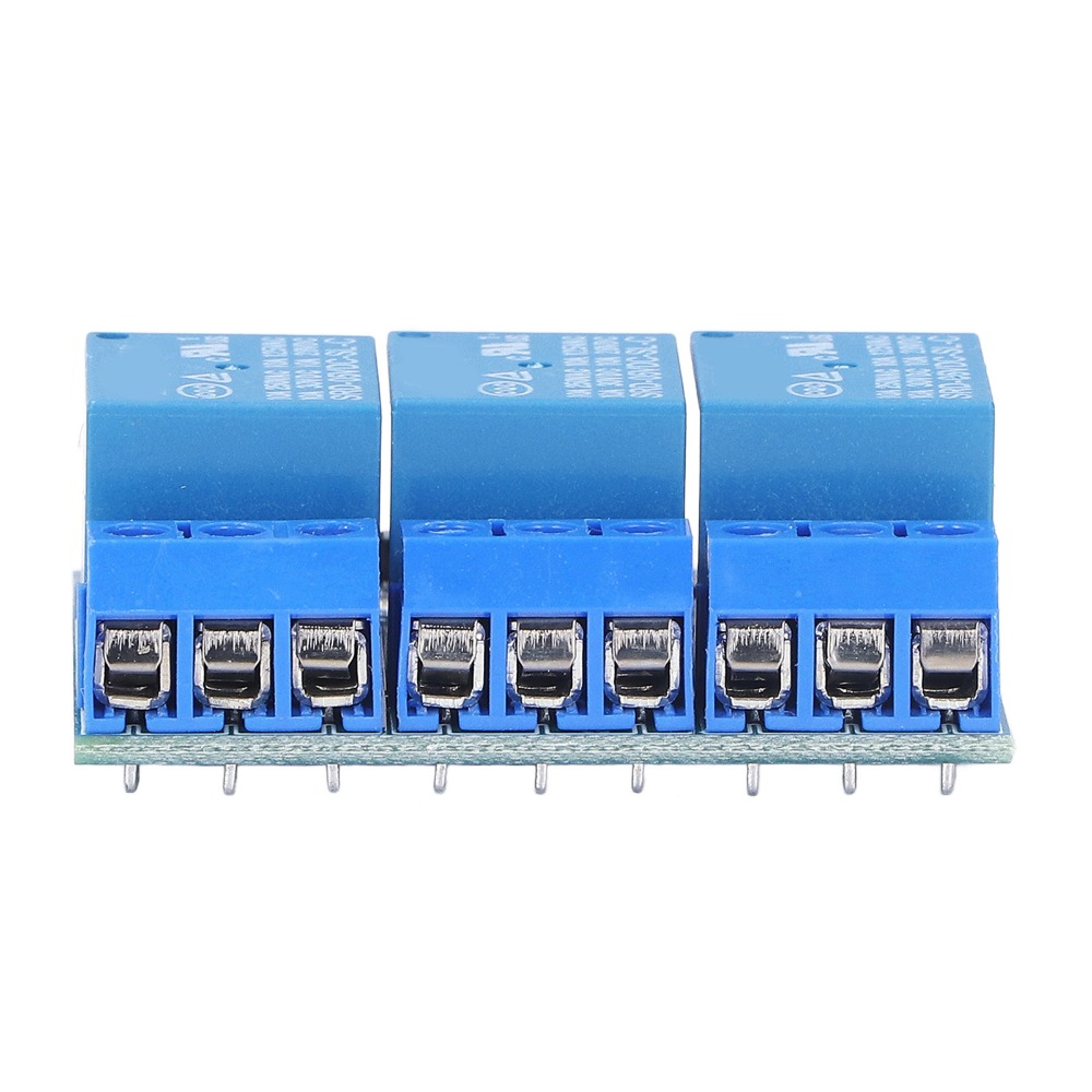 Expansion Board Use 3 Channel 3 Channel Relay Module with Isolated Optocoupler High Low Level Trigger High Voltage Relay Module DC 5V 3.3V Compatible Relay Board for Arduino