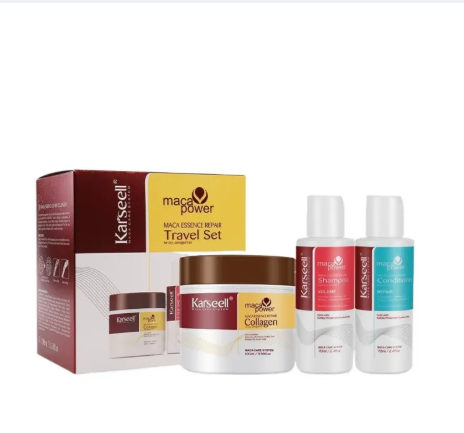 Karseell Maca Power Travel Set /karseell collagen repair, shampoo and conditioner/ 100, 70, 70 mL