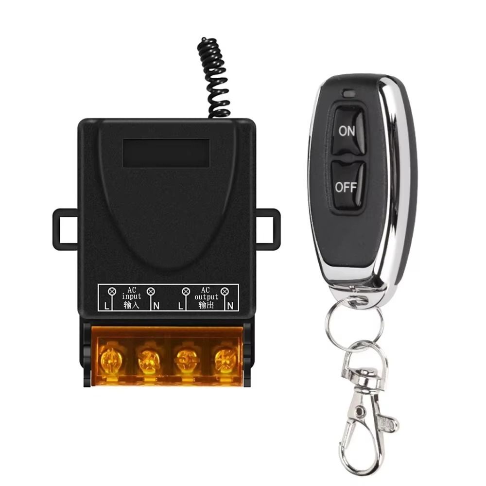 2024 AC 110V 220V 30A Remote Control Switch System LED Lamp Wireless RF 433Mhz Transmitter On Off Durable Relay Ceiling