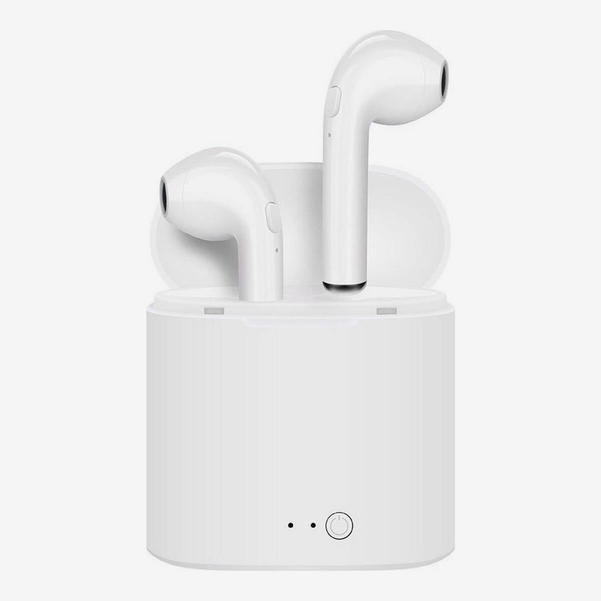 HBQ I7S Double Dual Mini Wireless 4.1 Bluetooth Earbuds With Power Case