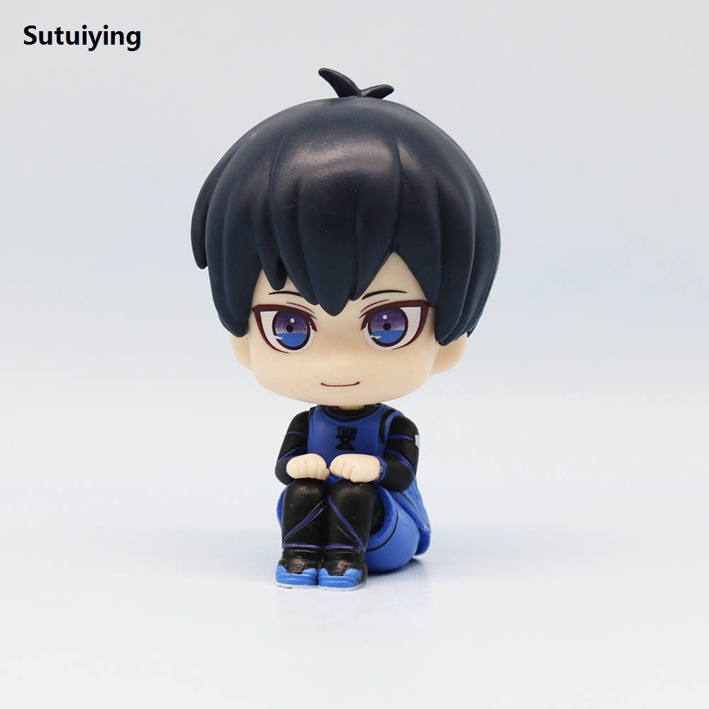 Sutuiying Animation 10cm Blue Prison Isagi Yoichi Doll Action Figures Q Version Hot Selling Chigiri Hyoma Bachira Nagi Seishiro Figure PVC Effigy Toys