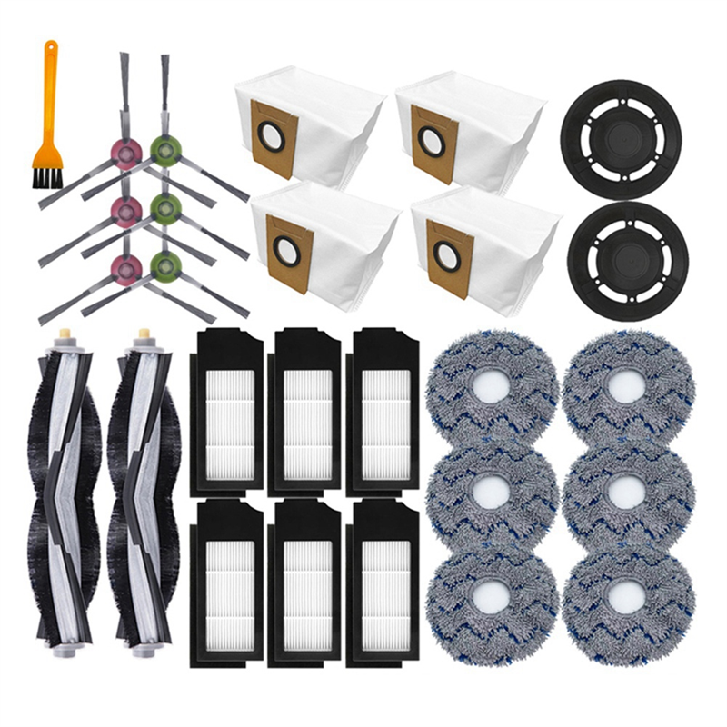 1Set Parts Accessories Fit for X1 OMNI/TURBO Vacuum Cleaner Main Side Brush Mop Cloth Hepa Filter Dust Bags Dust Container Parts