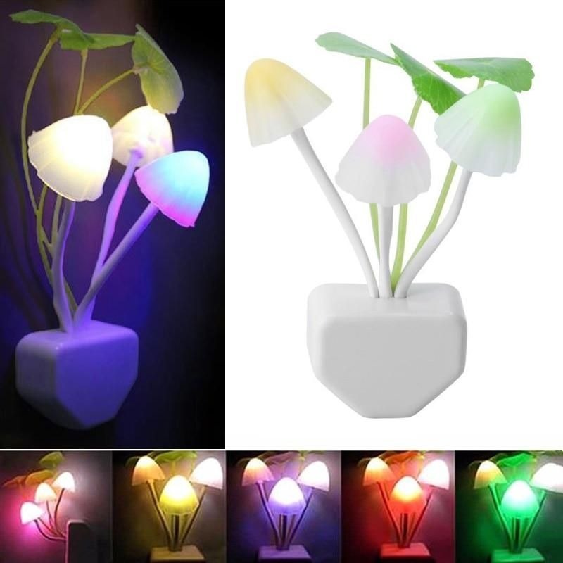 Mushroom Lamp Automatic Sensor Light Multi-Color Changing Best Night Avatar LED Bulbs
