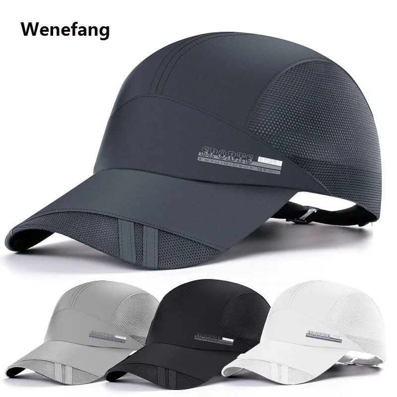 Wenefang Lightweight Quick-Dry Baseball Cap for Men - Sporty Mesh Design 2025 New ForCool Comfort - Perfect Spring/Summer Outdoor Hat