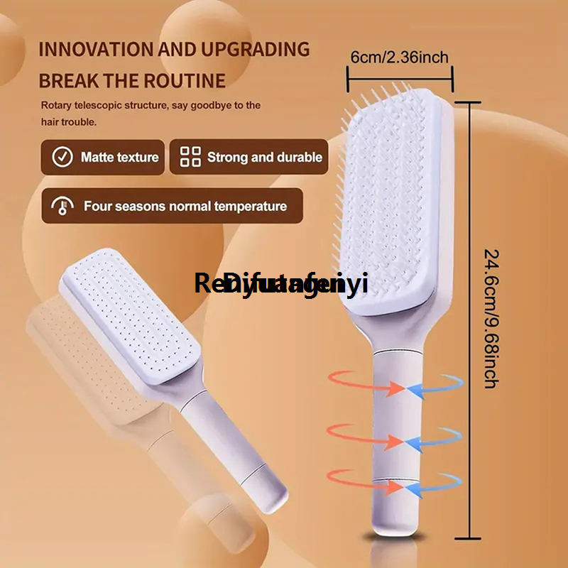 Difutagui Self-Cleaning Hair Brush For Women Massage Air-bag Hair Comb Washable Sales Sales promotion promotion Soft Tooth Massage Comb For Barber Hair Styling Edge Brush