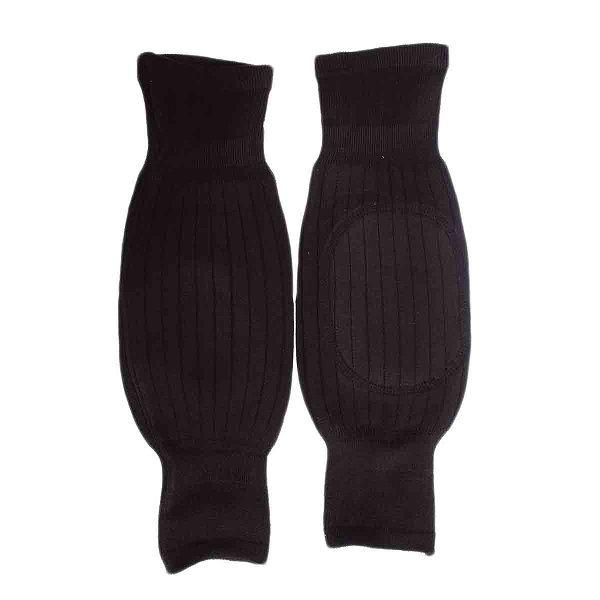 Fur Padded Short Woolen Knee Warmer(1 pair)