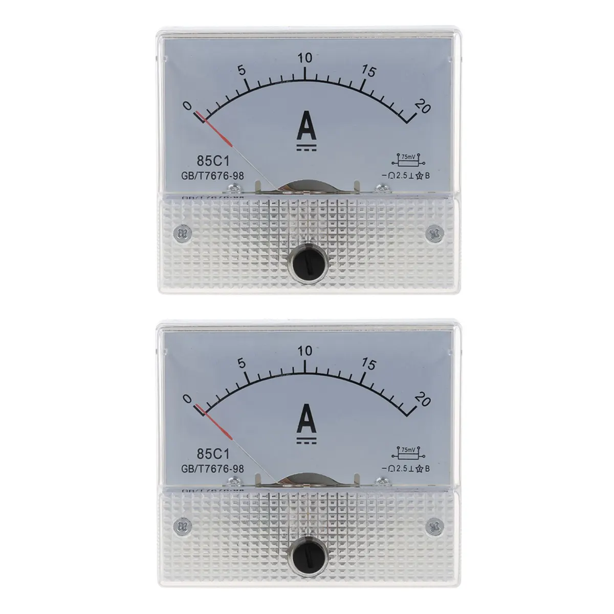 JINMY 2X New 20A Analog Ampere Panel Meter Current Amp - image 1