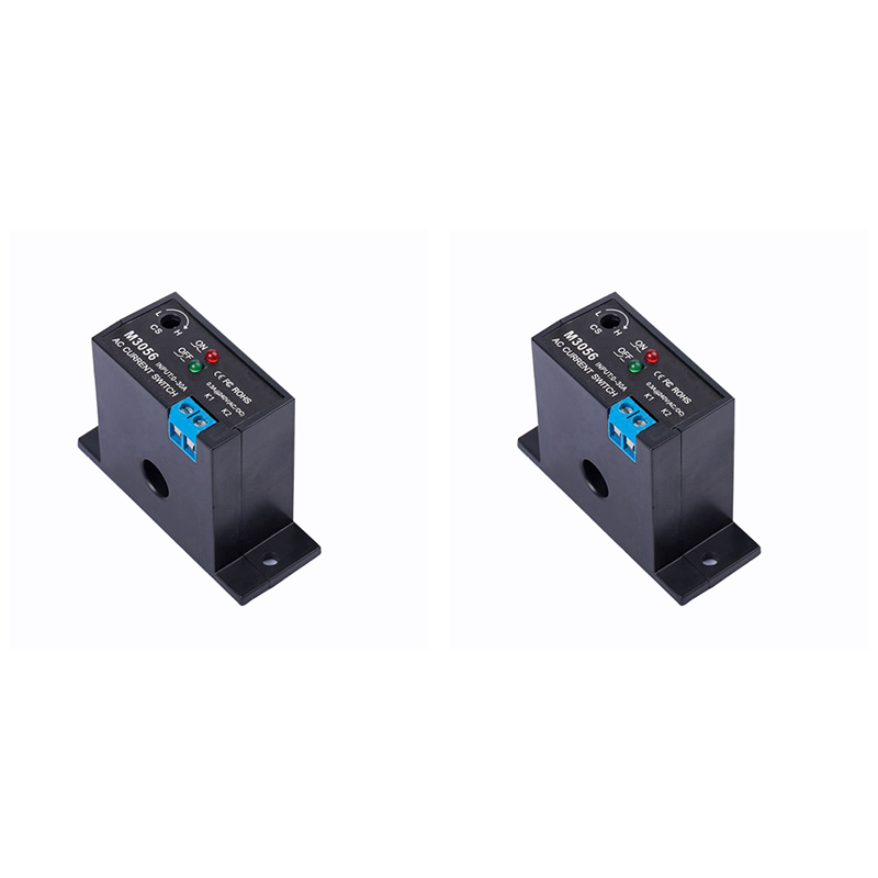 JINMY 2X Current Sensing Switch Induction Relay AC Linkage Device Plc Signal over Limit Closed AC 0.2-30A ( NC M3056)